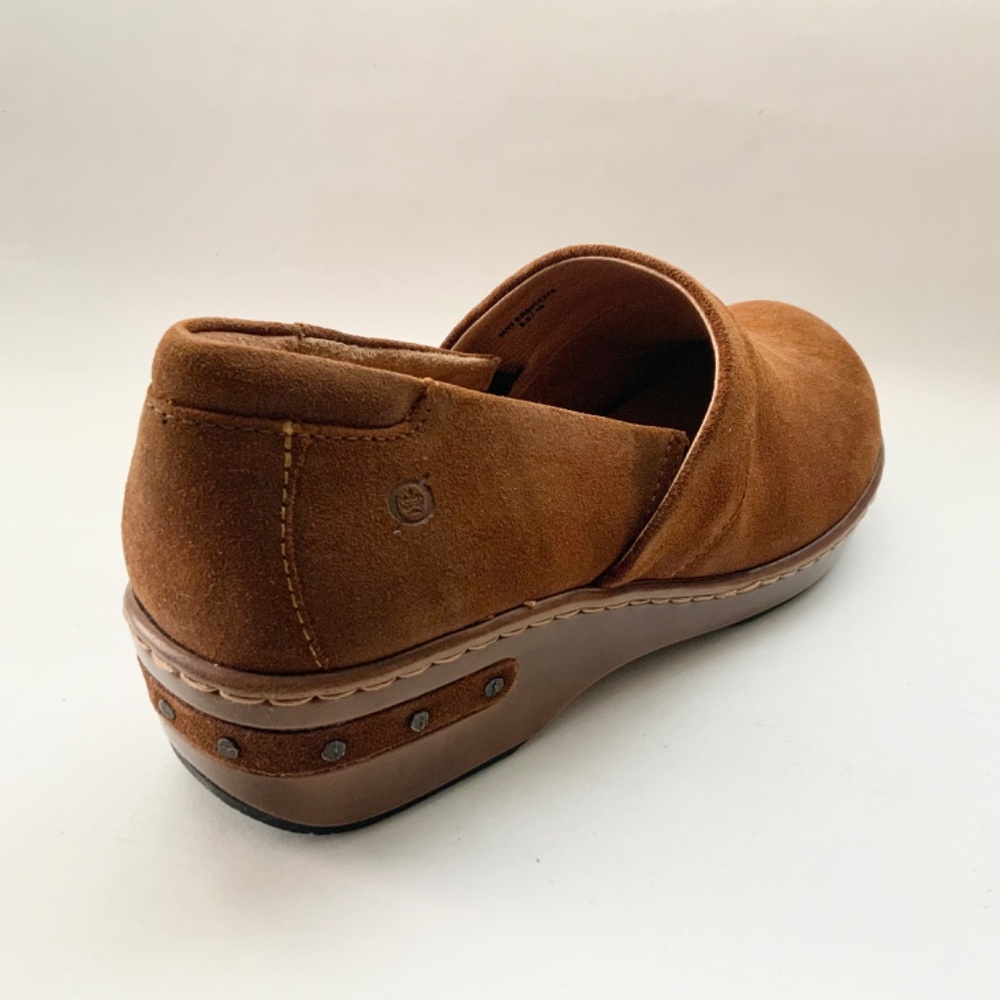 Born Bailie Clog Brown Leather Suede Women’s Comfortable Shoes size 8.5 40 - Picture 13 of 13